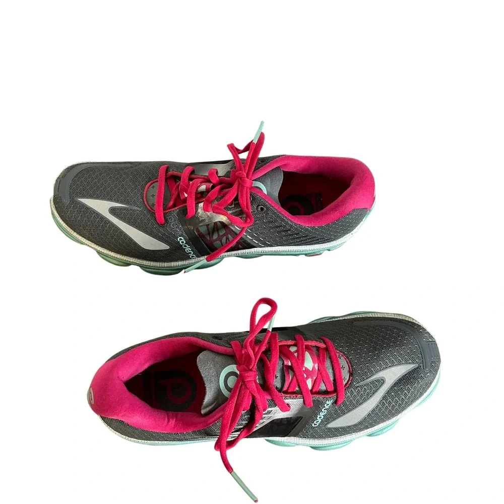 Brooks Cadence Running Shoes‎ Wmns 11B Gray Pink Stability Athletic Minimalist